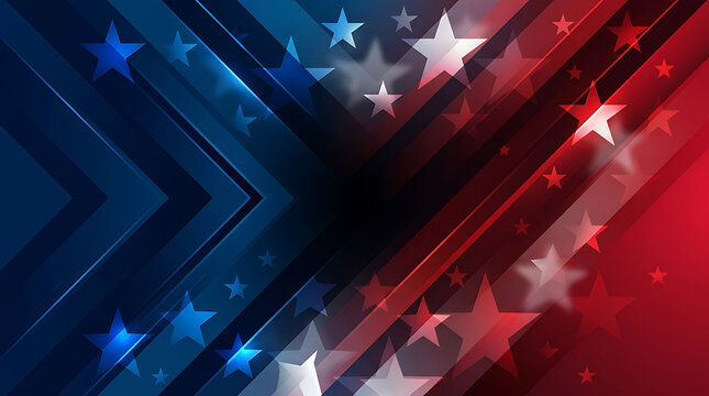 American flag background with stars and stripes patriotic red white and blue abstract design