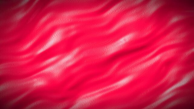 Luxury ruby velvet silk fabric flowing in elegant red wavy background
