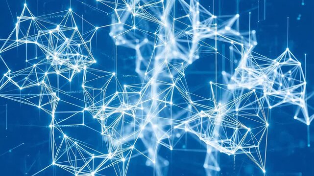 Abstract network of interconnected nodes
