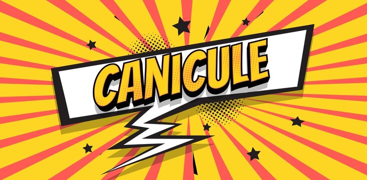 canicule banni&egrave;re bulle bd rouge