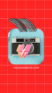 Seamless Loop Product Promo Logo Reveal Vertical | Bold Pop E-Commerce Story Ad