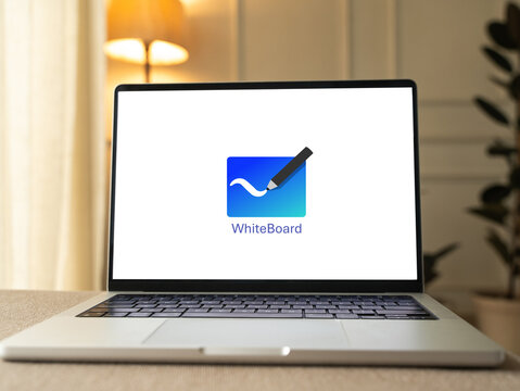 Microsoft Whiteboard logo is displayed on a smartphone screen in Bangalore, India, on June 25, 2026
