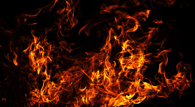 Fire burning flame texture. Fire intense heat glow. Fire abstract energy motion. Fire dramatic blaze scene.