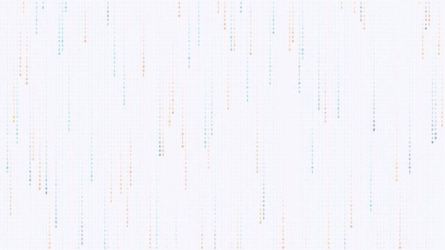 Digital Data Stream Rain Technology Background 4k