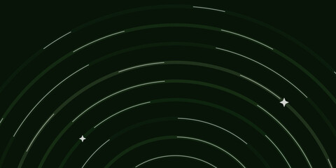 Meteor shower with bright shooting stars in dark space Vector, illustration © Arafat