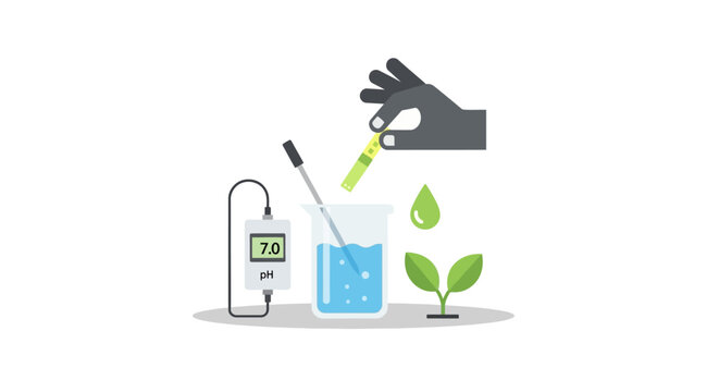 pH Testing for Plant Growth: Scientific Experiment with Soil and Water Analysis