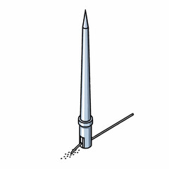 Naklejka premium Soldering Iron Tool for Electronics Work.