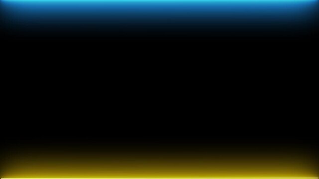 Abstract gradient background with blue and yellow hues blending into black for a smooth transition effect.