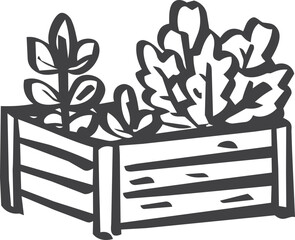 Cute Homestead Doodle Set Hand Drawn Farm Life Illustration © AlinBarBar