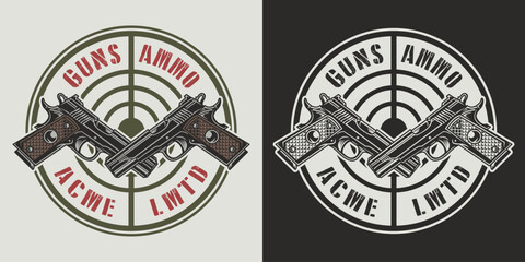Mil logo guns ammo © DGIM studio