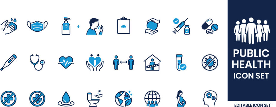 Work icon set. Containing remote work, freelancer, hiring, resume, presentation, meeting, career, teamwork and more. Solid vector icons collection.