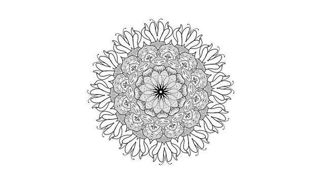 rotating mandala elements