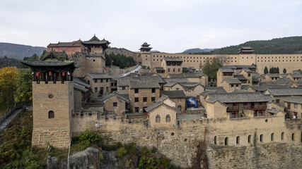 Fototapeta premium Xiangyu Ancient Castle Fortified Village in Jincheng, Shanxi, China