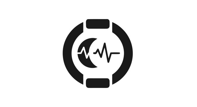 Medical Health Heart Rate Monitor Symbol.