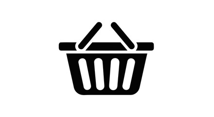 Fototapeta premium Shopping Basket Icon Symbol.
