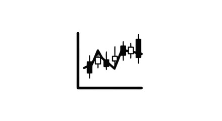Fototapeta premium Stock market graph chart analysis.