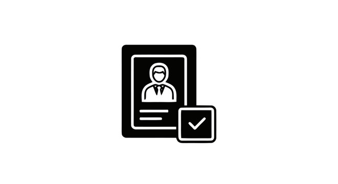 Verified profile icon with checkmark.