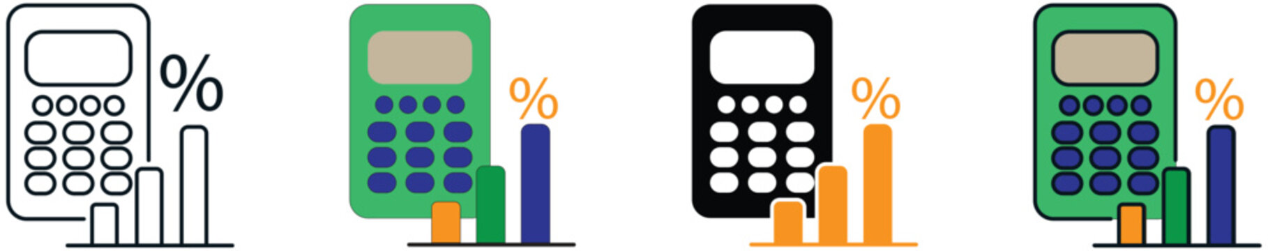 Calculator icon representing financial planning, budgeting, and investment