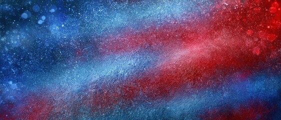 Fototapeta premium Abstract red, white and blue textured banner inspired by the American flag. Patriotic background for Fourth of July, USA Independence Day promotions and greetings. 4th of july