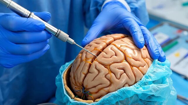 Stereotactic EEG Electrode Implantation in the Brain