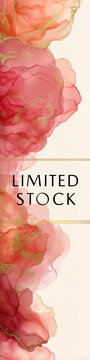Black Friday Limited Stock Vertical Sale Banner, ecommerce banner