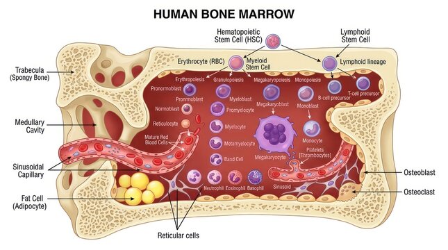 human bone marrow anatomy