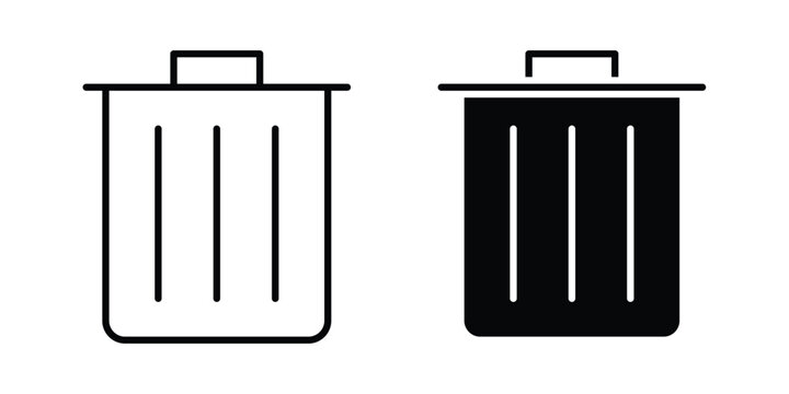 Delete icon. Linear icon collection. Editable vectors