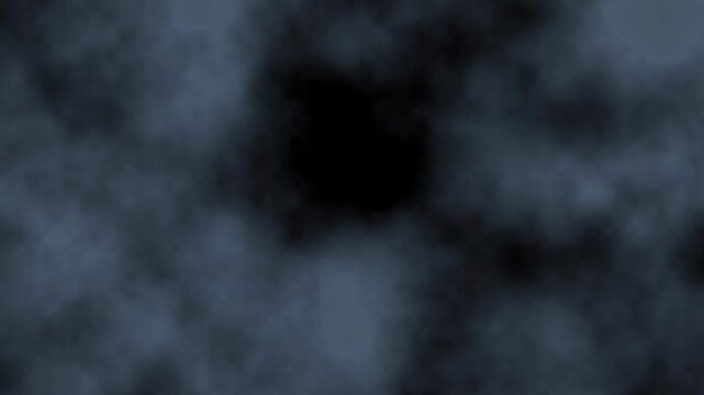 White Smoke Fog Moving on Black Background, Cinematic Atmospheric Effect