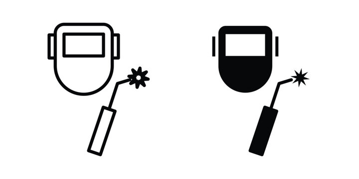 Welding icon. Linear icon collection. Editable vectors