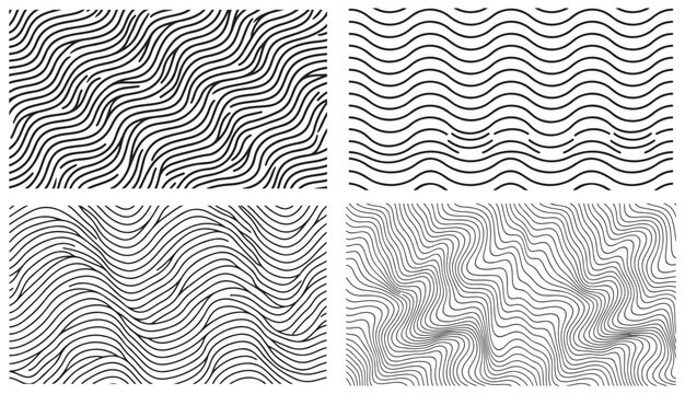 Vector Weather Map Background. Abstract Seamless Pattern with Contour Lines Isolated on Black Bg. Geometric Linear Topographic Texture