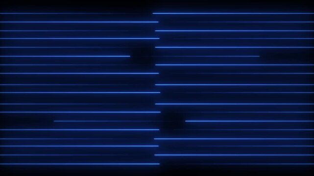 Abstract background with glowing blue neon lines forming a rectangular shape in the center