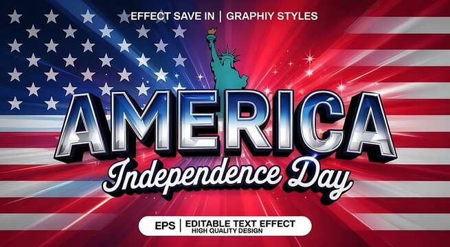 4th of july america independence day graphic