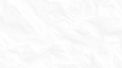 Fototapeta premium Crinkled white paper texture background with soft folds and creases naturally occurring
