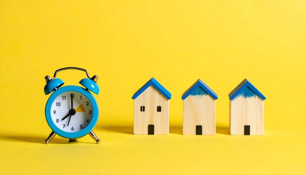alarm clock on the wall