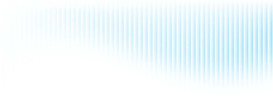 Abstract background with shiny glass ripple effect in blue and white gradient colors
