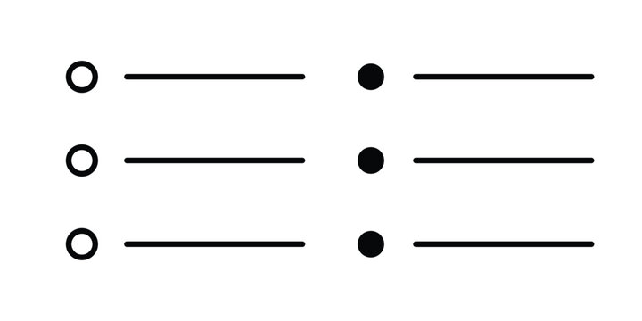 Menu icon silhouette and outline pack