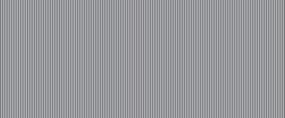 Obraz premium Narrow black-white vertical lines. Symmetric geometric ornament. Striped seamless pattern, abstract wallpaper. Digital paper for textile print, page fill. Vector