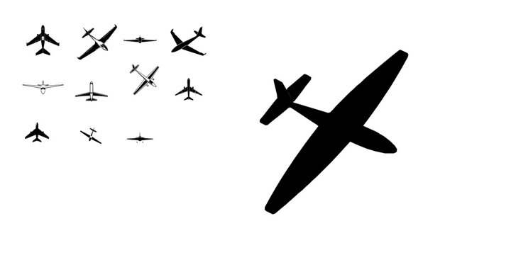 Glider Aircraft Icon Pack