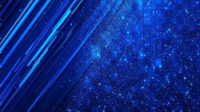 Blue abstract digital pattern