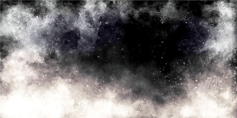 Dark cosmic background with swirling nebula and stars creating a sense of wonder and mystery in the vast universe. © Zìyóu