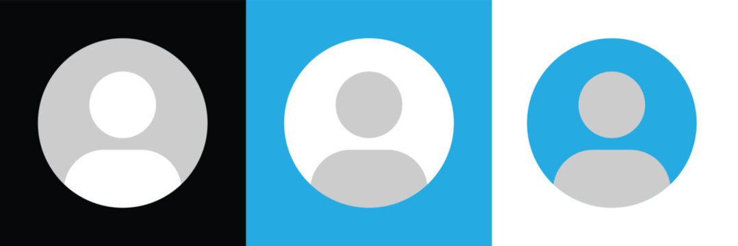 Profile icon account user Vector. Perfect for app and web interfaces, infographics, presentations, marketing, etc. Social Media use symbol . EPS 10 .