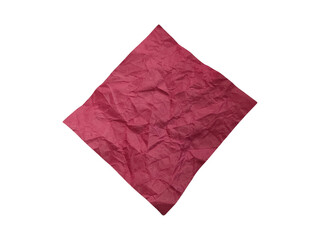 Fototapeta premium Abstract red crumpled paper texture