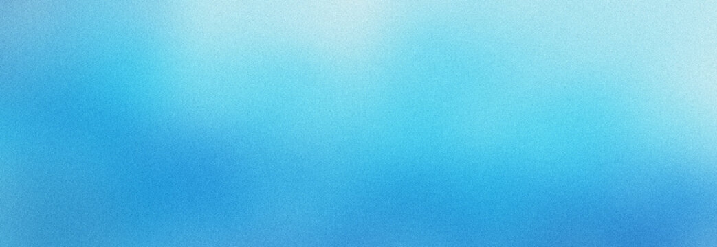 Vibrant blue noise texture background with cyan gradient and grainy finish offers modern aesthetic for web banners and social media post designs and digital art.
