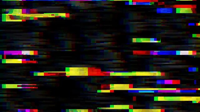 Abstract Digital Glitch Distortion Loop Overlay Background