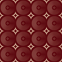 Fototapeta premium Geometric Circle Pattern Collection Seamless Abstract Round Shape Backgrounds Vector