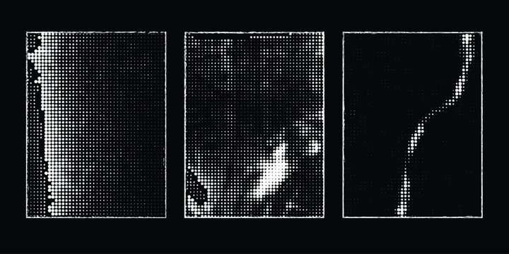 Grunge halftone dots background set.Texture Vector.Dust Overlay Distress Grain ,Simply Place illustration over any Object to Create grungy Effect .abstract,splattered, dirty, texture for your design. 
