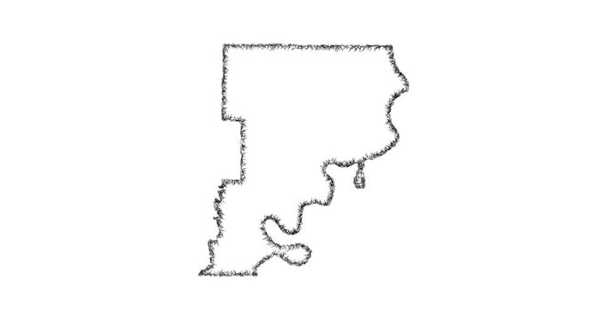 Sketch Phillips outline map animation - smooth progressive reveal