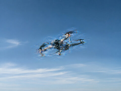 Drone Under GPS Jamming and Electronic Signal Interference