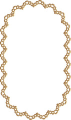 Naklejka premium Oval Embossed Lace Frame