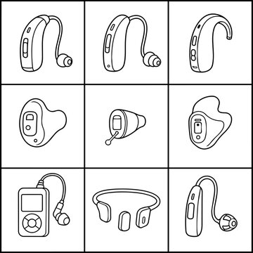 Line set of hearing aids cochlear implants and assistive listening devices